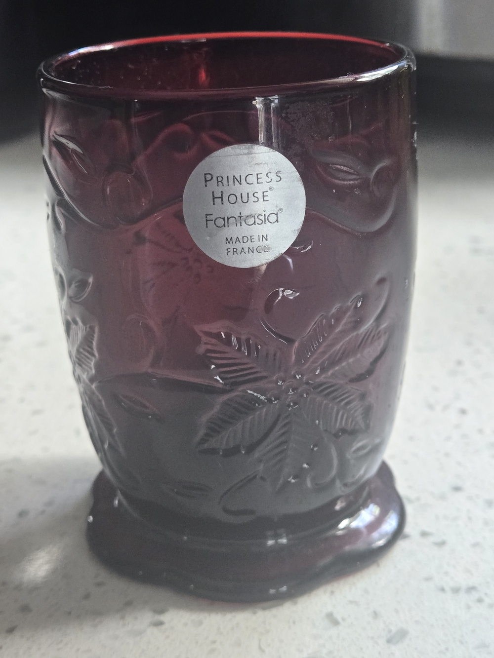 Vintage Princess House Deep Ruby Glass Votive
